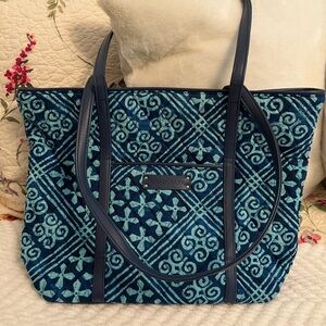 Vera Bradley Shoulder Tote Cuban Tiles Pattern